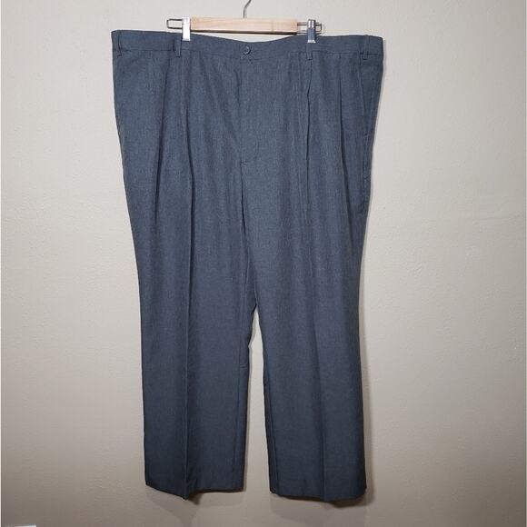 Men's Haband Flannel Lined Dress Pants Big and Tall Size Waist 48 Fit Forever - Picture 2 of 9